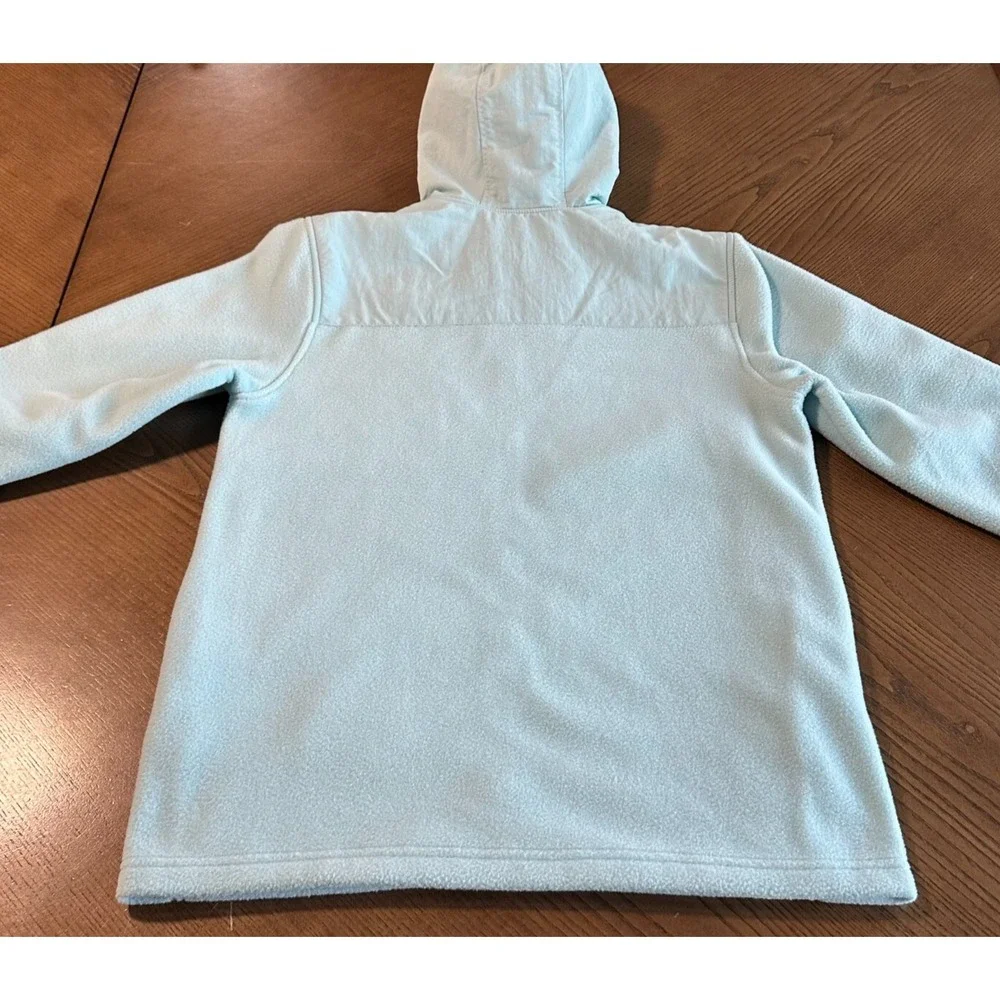 The North Face Lightweight Soft Fleece Full Zip Hooded Jacket Blue Youth XL‎